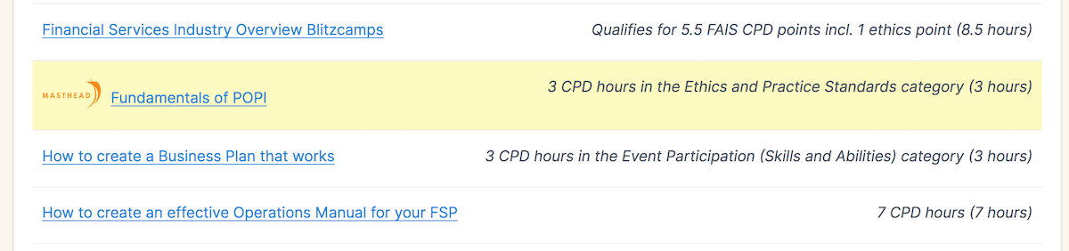 Featured CPD event listing